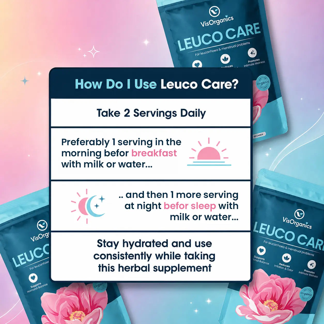 Leucocare Powder - (Leukorrhea & White Discharge Treatment)